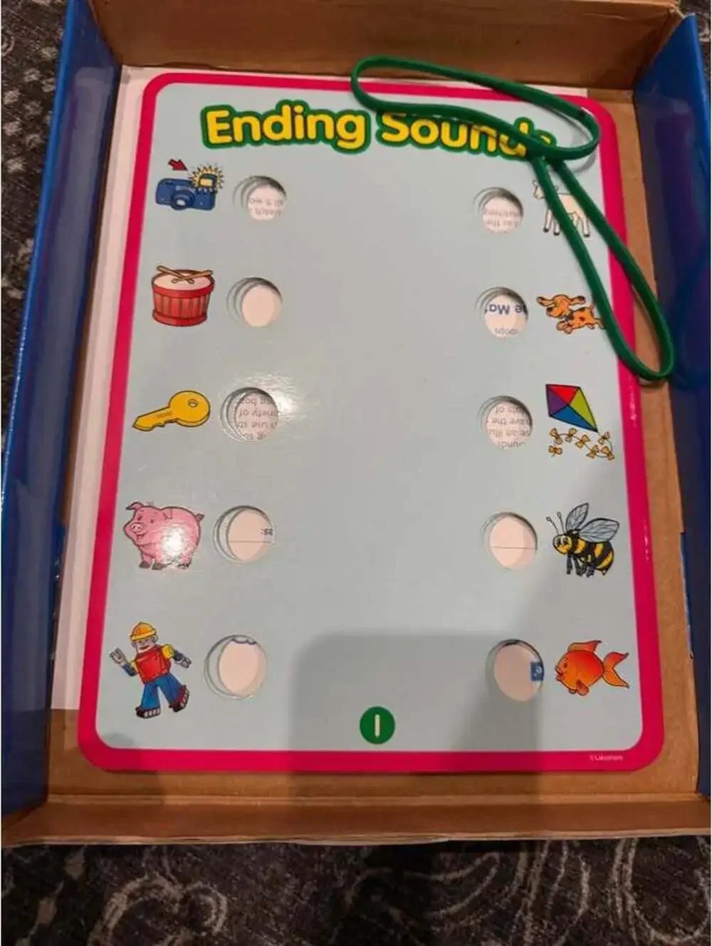 Lakeshore Ending Sounds Matching Board